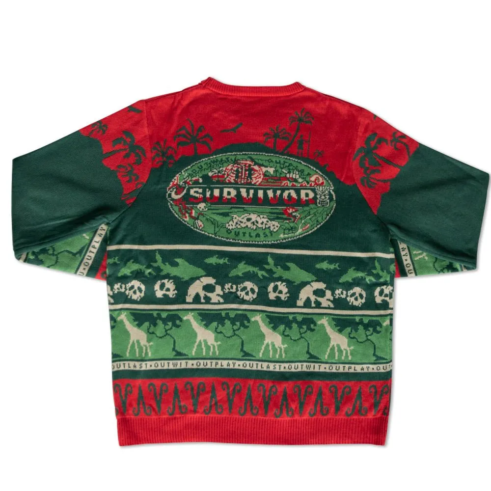 Survivor Mashup Logo Knitted Holiday Sweater sold by MTV product image thumbnail 2