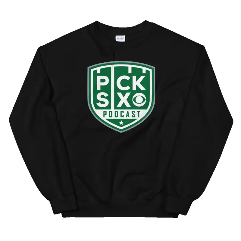 Pick Six Podcast Logo Fleece Crewneck Sweatshirt sold by MTV