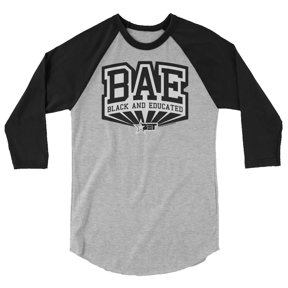 BET BAE Unisex 3/4 Sleeve Raglan Shirt sold by MTV