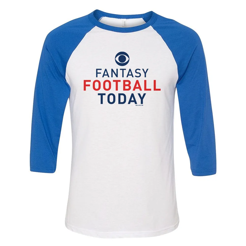 Fantasy Football Today Logo 3/4 Sleeve Baseball T-Shirt sold by MTV product image thumbnail 5
