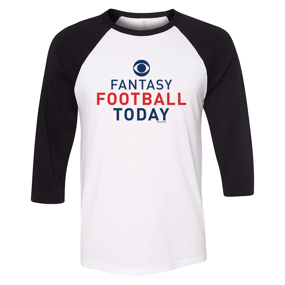 Fantasy Football Today Logo 3/4 Sleeve Baseball T-Shirt sold by MTV