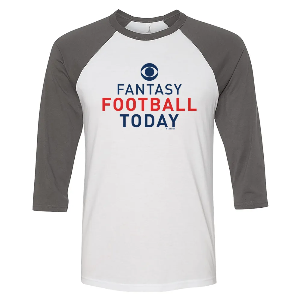 Fantasy Football Today Logo 3/4 Sleeve Baseball T-Shirt sold by MTV product image thumbnail 3