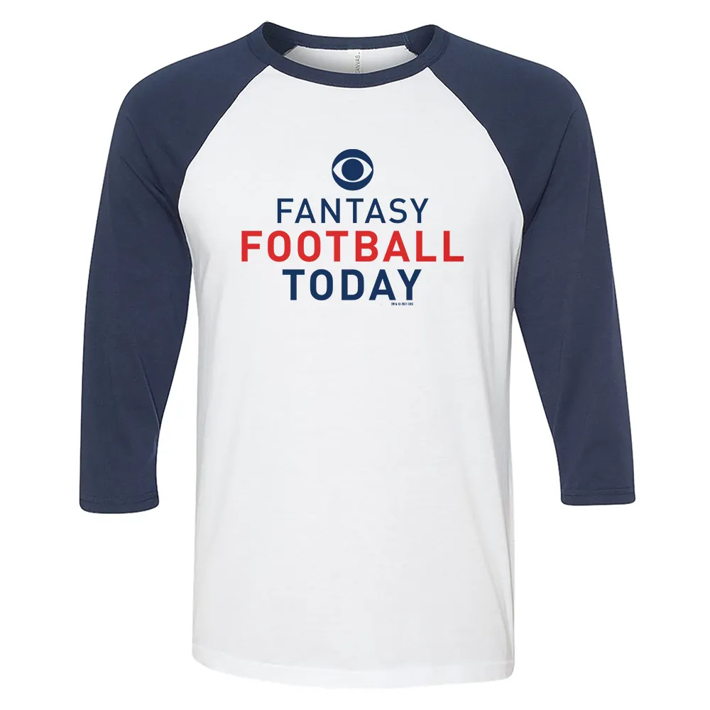Fantasy Football Today Logo 3/4 Sleeve Baseball T-Shirt sold by MTV product image thumbnail 4