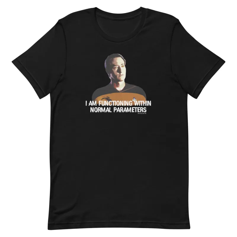 Star Trek: The Next Generation Data Parameters Adult Short Sleeve T-Shirt sold by MTV