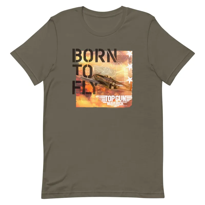 Top Gun: Maverick Born To Fly Adult Short Sleeve T-Shirt sold by MTV