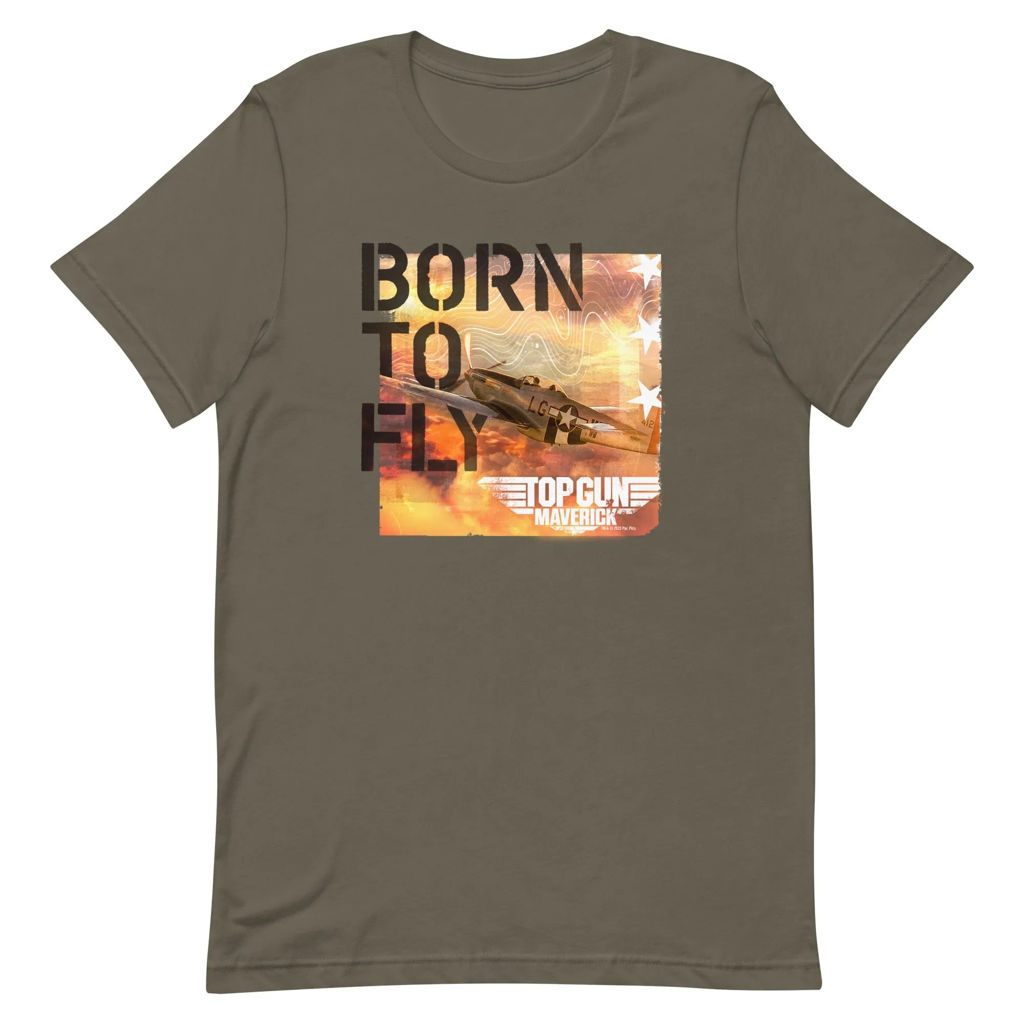 Top Gun: Maverick Born To Fly Adult Short Sleeve T-Shirt sold by MTV