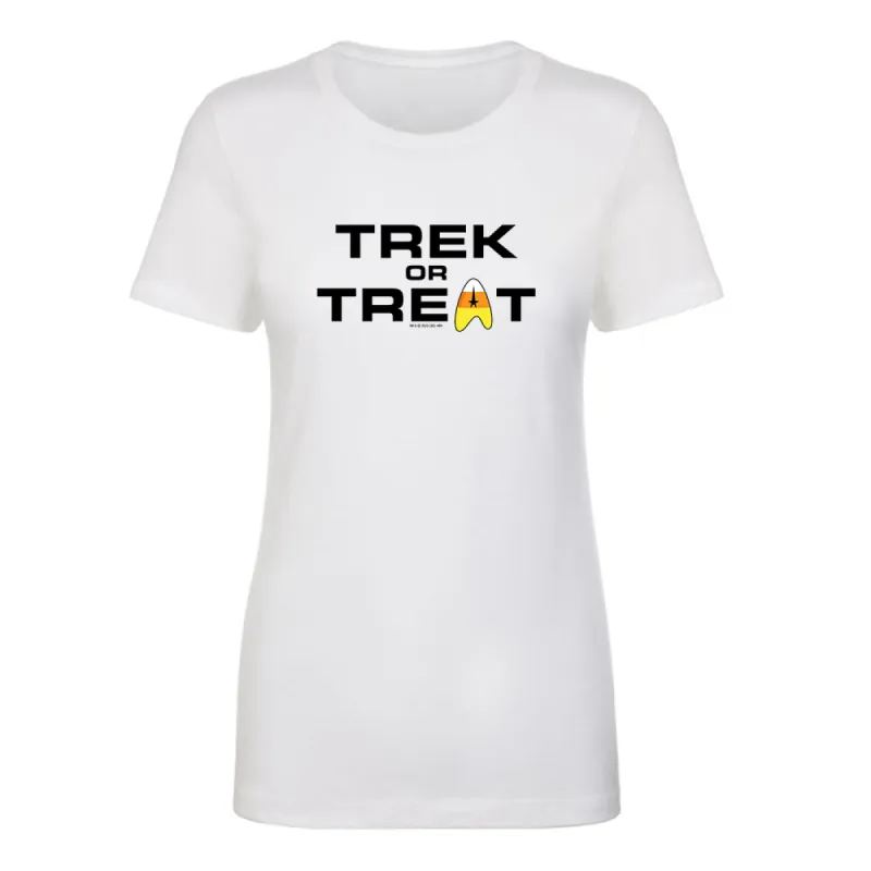 Star Trek: The Original Series Trek or Treat Women's Short Sleeve T-Shirt sold by MTV