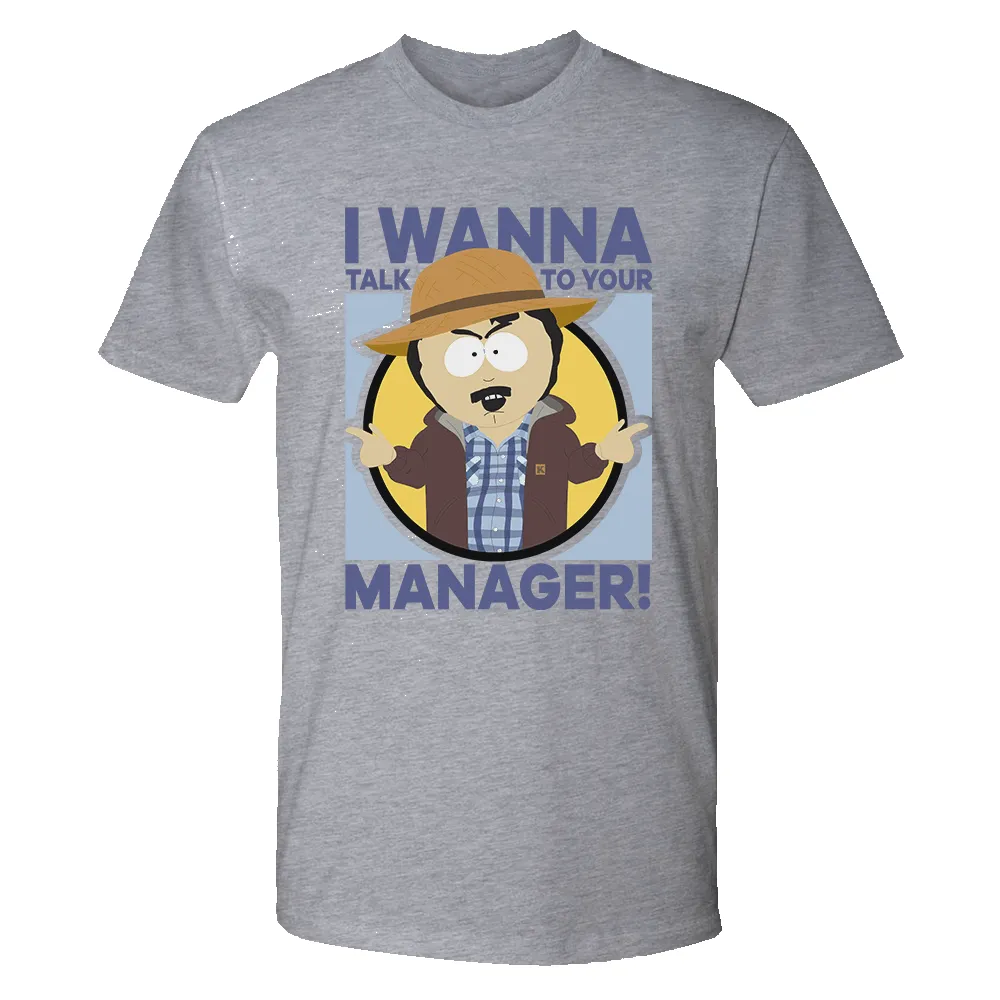 South Park Randy Talk to Your Manager Short Sleeve T-Shirt sold by MTV