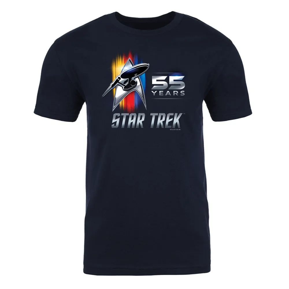 Star Trek 55th Anniversary Adult Short Sleeve T-Shirt sold by MTV