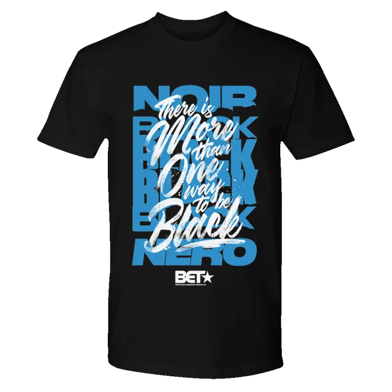 BET More Than One Way Adult Short Sleeve T-Shirt sold by MTV