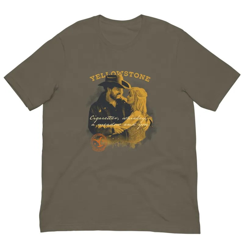 Yellowstone Cigarettes Whiskey and You Short Sleeve T-Shirt sold by MTV