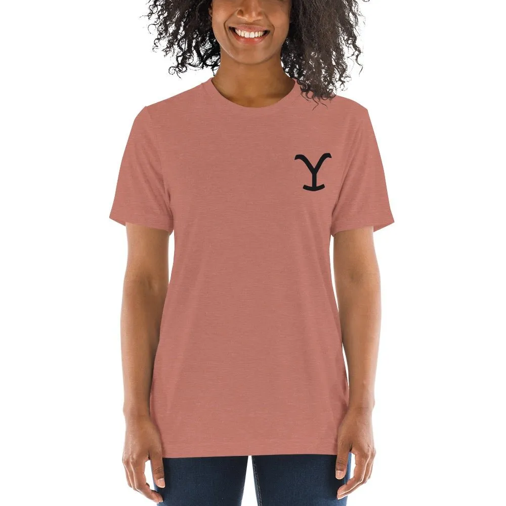 Yellowstone Dutton Ranch Montana Tri-Blend Short Sleeve T-Shirt sold by MTV product image thumbnail 3