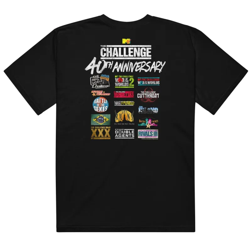 The Challenge 40th Anniversary Adult T-Shirt sold by MTV