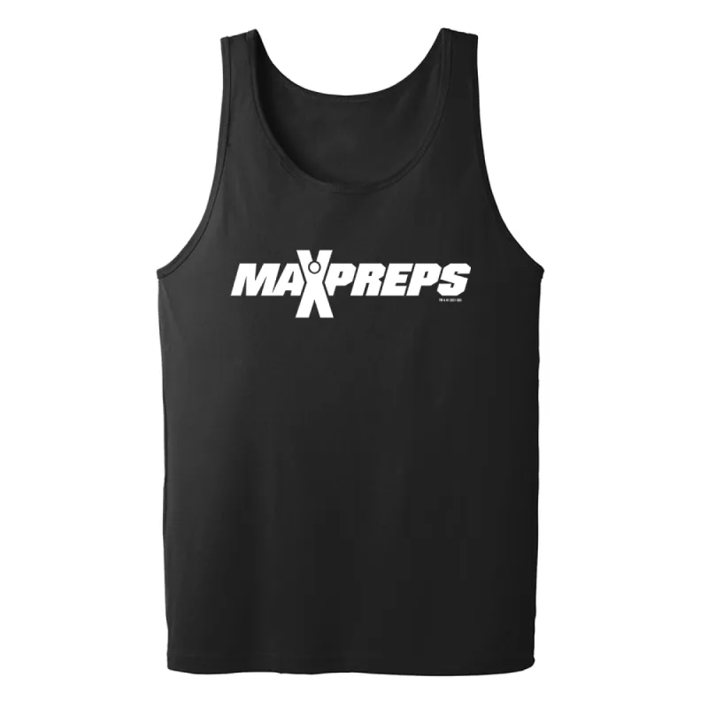 Max Preps White Logo Adult Tank Top sold by MTV