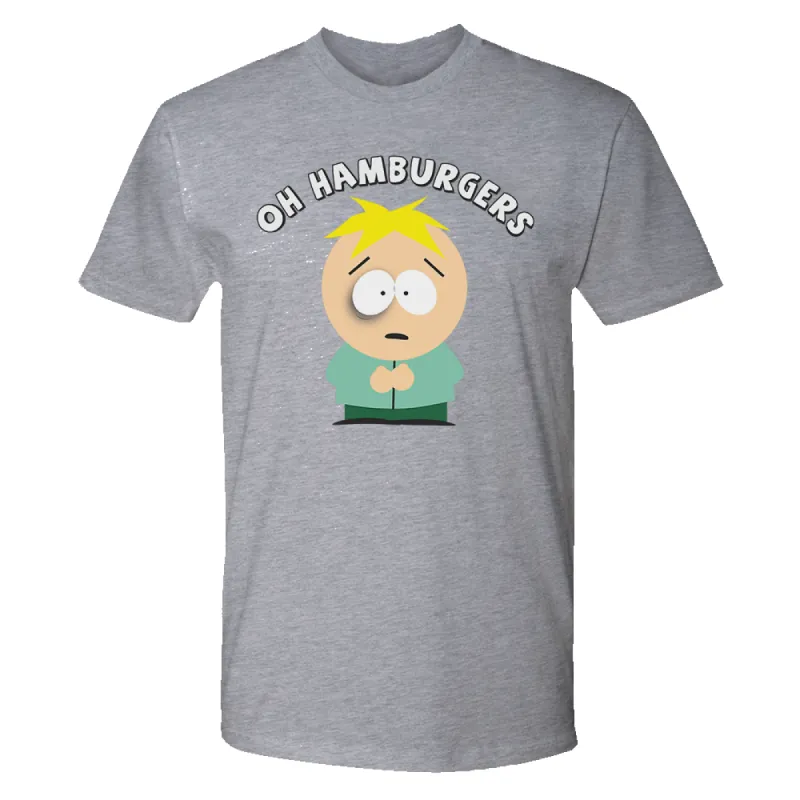 South Park Butters Oh Hamburgers Adult Short Sleeve T-Shirt made by MTV