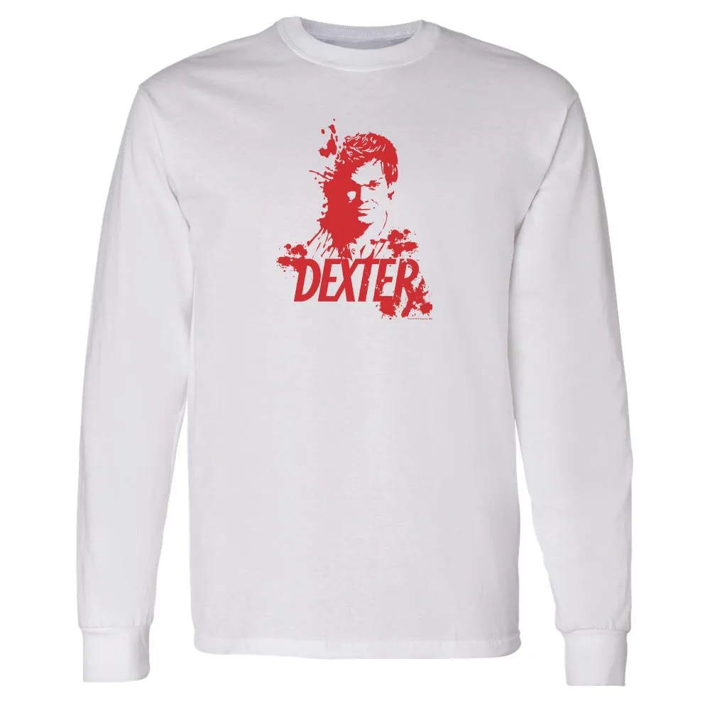 Dexter Blood Spatter Dexter Adult Long Sleeve T-Shirt sold by MTV