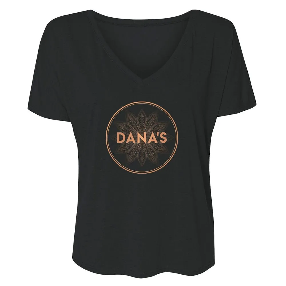 The L Word: Generation Q Dana's Bar Logo Women's Relaxed V-Neck T-Shirt sold by MTV