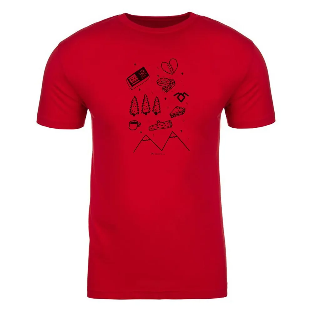 Twin Peaks TP Icons Adult Short Sleeve T-Shirt sold by MTV
