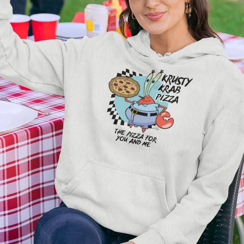 SpongeBob SquarePants The Krusty Krab Pizza Lightweight Hooded Sweatshirt sold by MTV