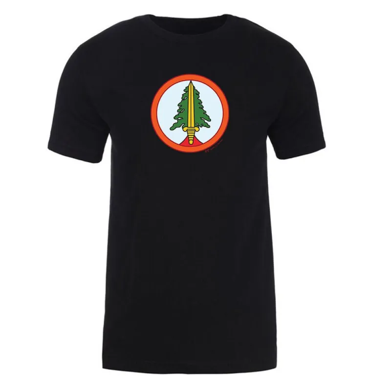 Twin Peaks Bookhouse Boys Patch Adult Short Sleeve T-Shirt sold by MTV