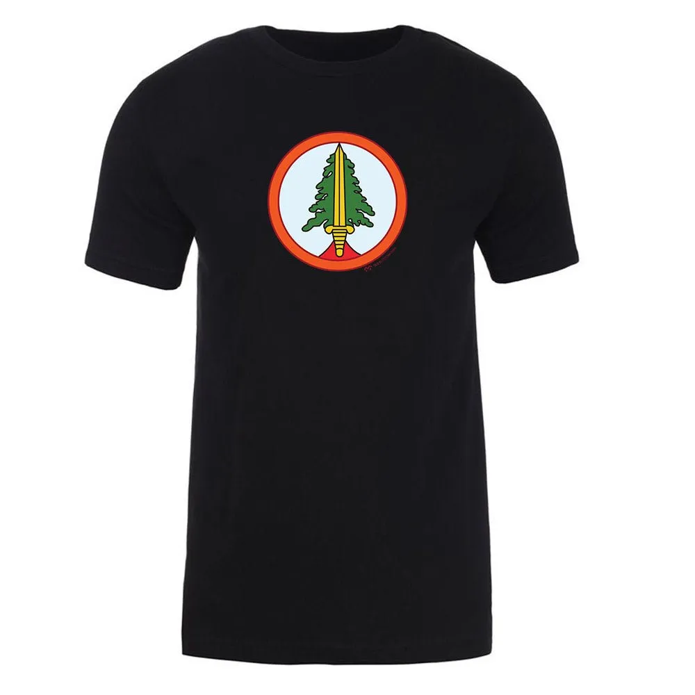 Twin Peaks Bookhouse Boys Patch Adult Short Sleeve T-Shirt sold by MTV
