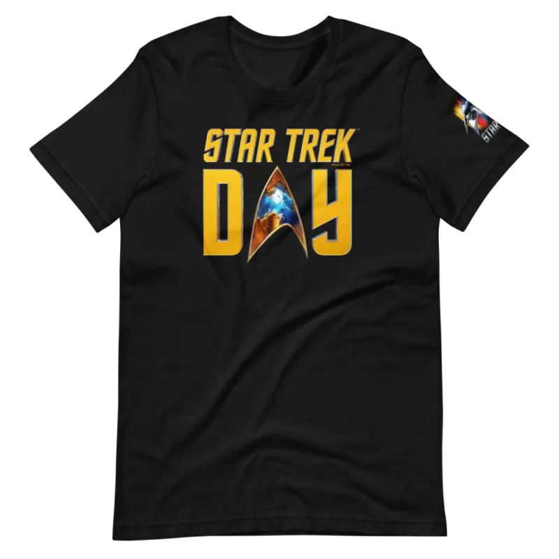 Star Trek Day 55th Anniversary Nebula Logo Unisex Premium T-Shirt sold by MTV