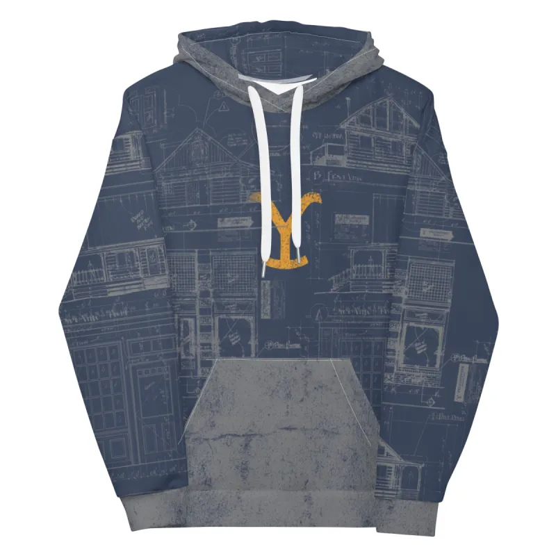 Yellowstone Historic Blueprint Hoodie sold by MTV