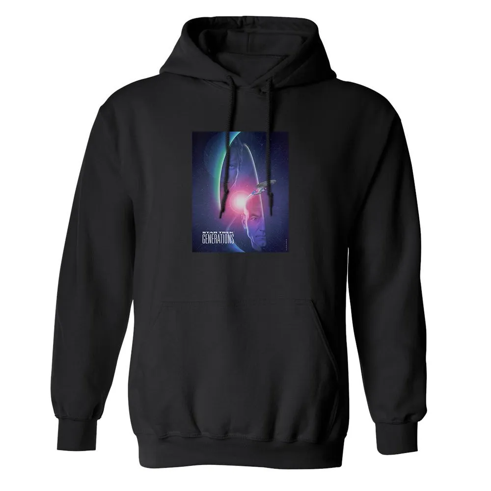 Star Trek: Generations Kirk & Picard Logo Hoodie sold by MTV