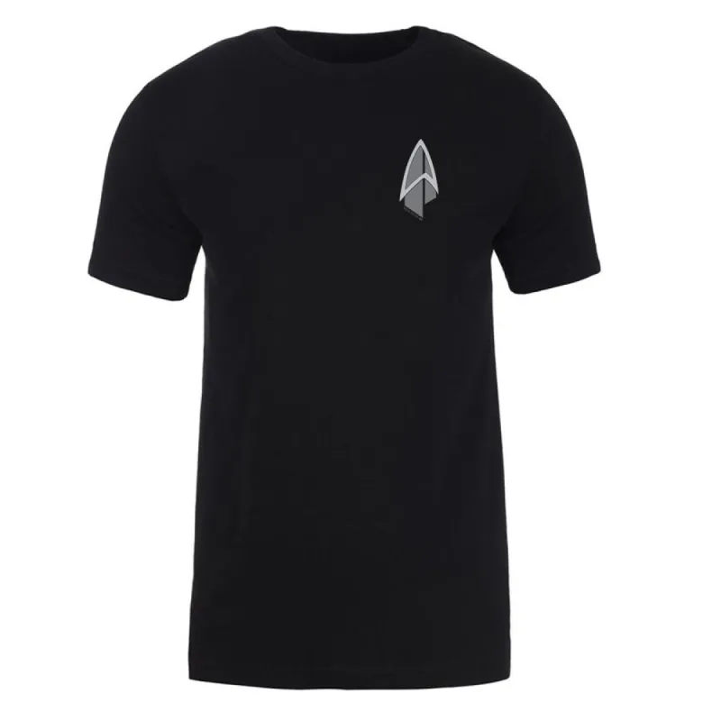 Star Trek: Picard Starfleet Badge Adult Short Sleeve T-Shirt sold by MTV