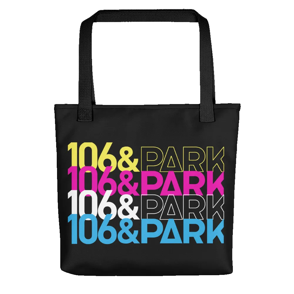 106 & Park Repeat Logo Premium Tote Bag sold by MTV