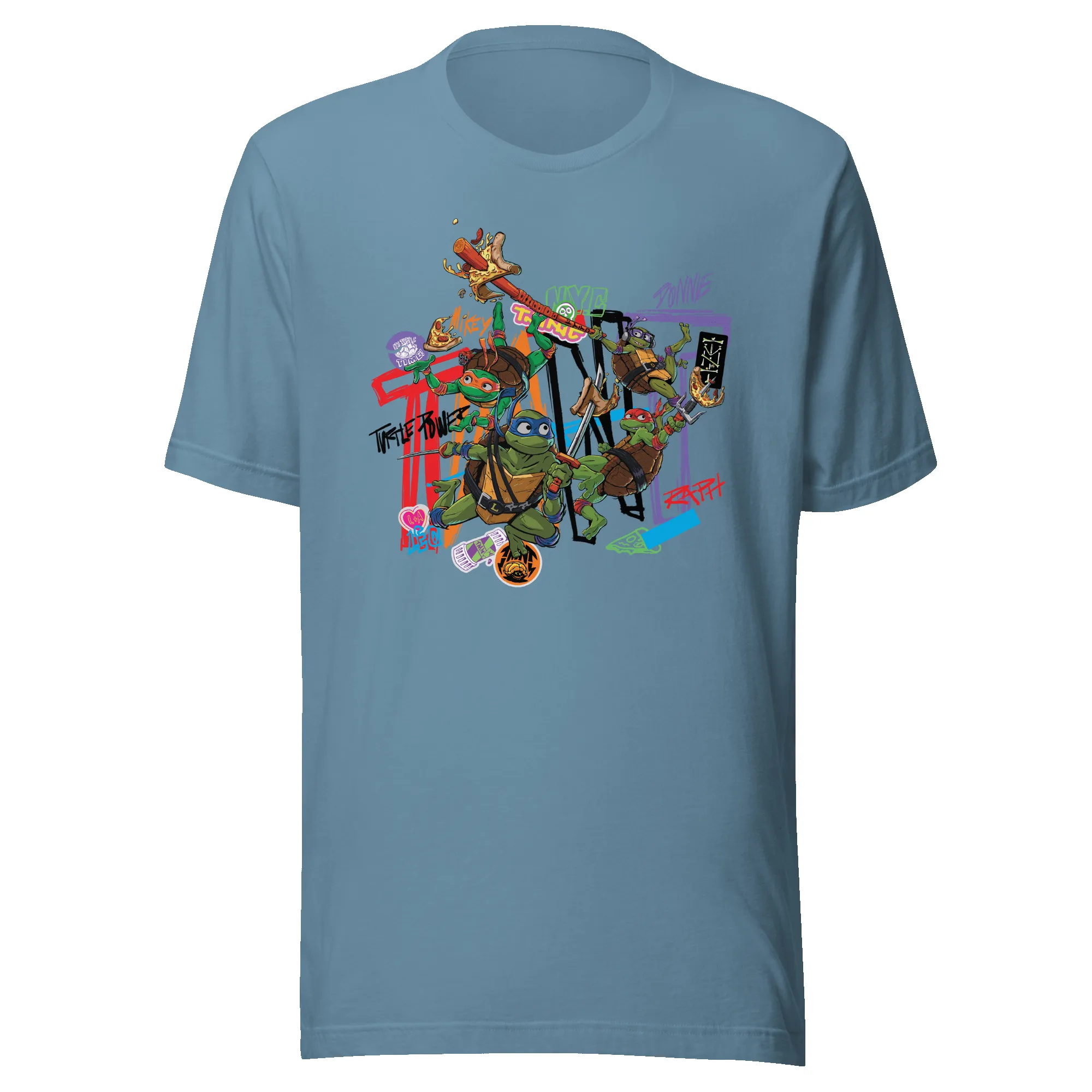 Teenage Mutant Ninja Turtles: Mutant Mayhem Turtle Power Adult Short Sleeve T-Shirt sold by MTV