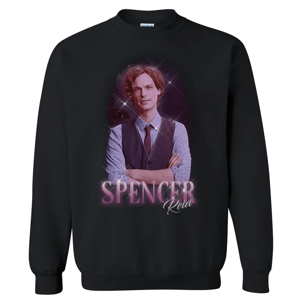 Criminal Minds Vintage Spencer Reid Fleece Crewneck Sweatshirt sold by MTV