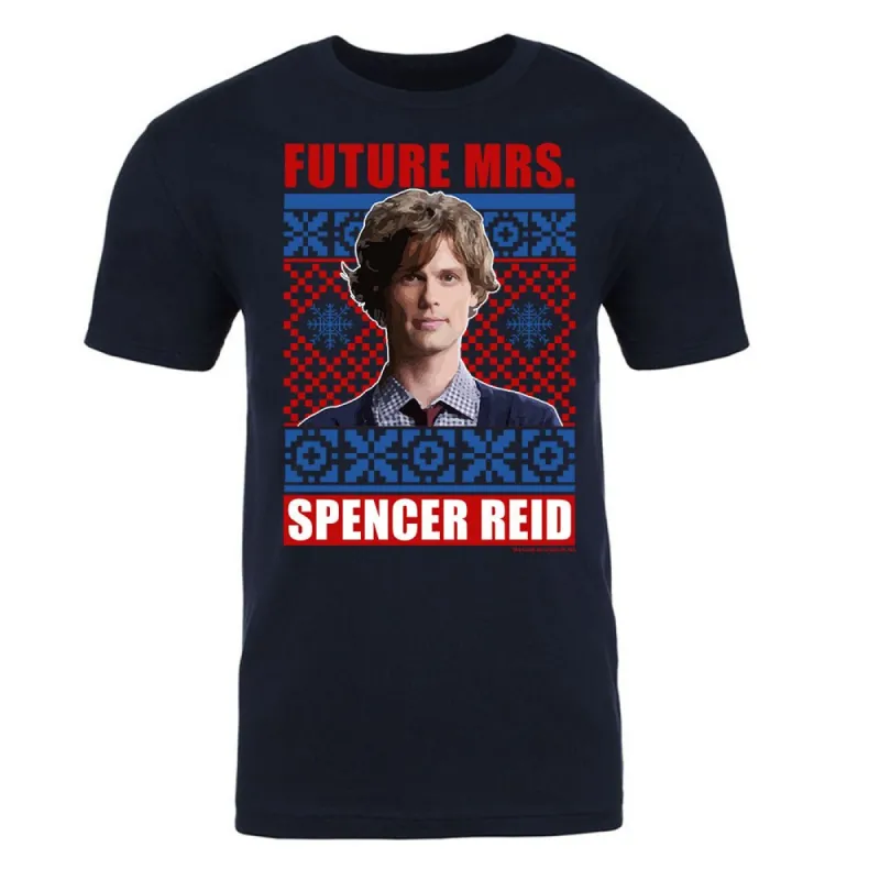 Criminal Minds Mrs. Spencer Reid Holiday Adult Short Sleeve T-Shirt sold by MTV