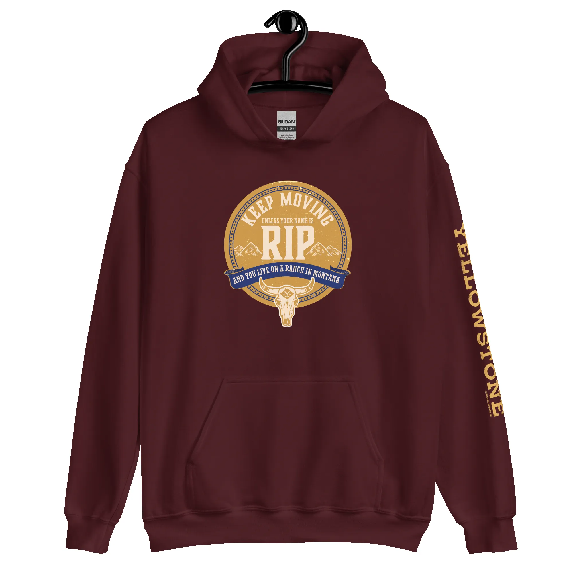 Yellowstone Keep Moving Unless You Are Rip Hooded Sweatshirt sold by MTV product image thumbnail 2