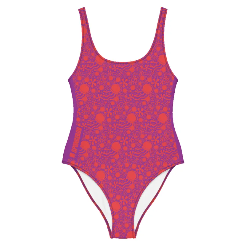 SpongeBob SquarePants Jellyfish Fields Women's All-Over Print One-Piece Swimsuit sold by MTV