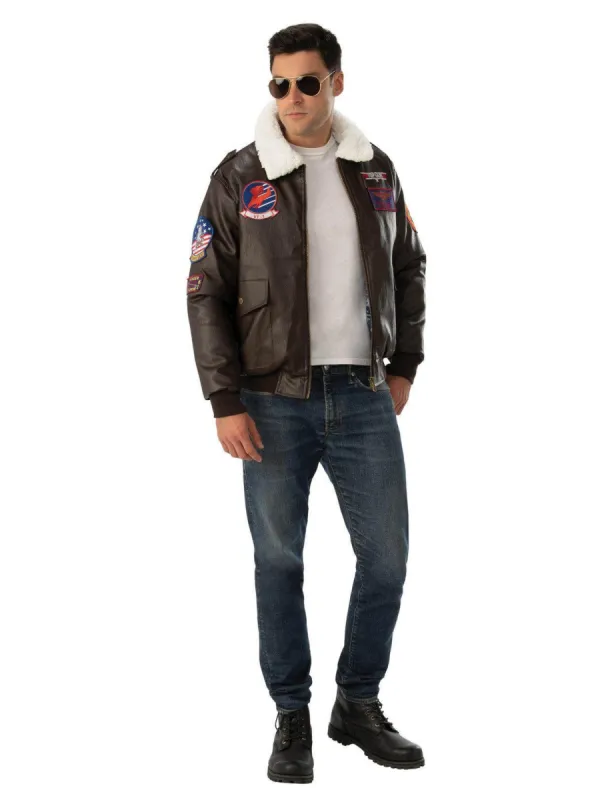 Top Gun Adult Costume Bomber Jacket sold by MTV