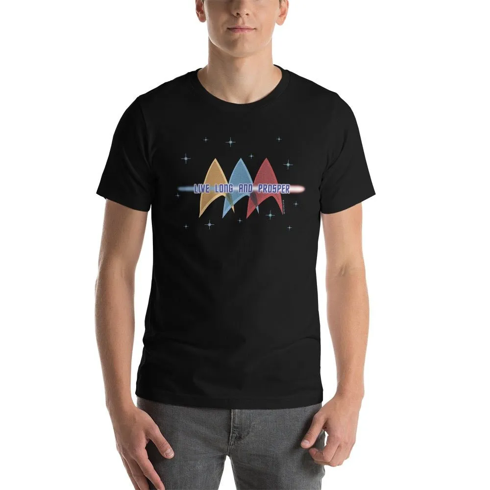Star Trek: The Original Series Live Long & Prosper Deltas Adult Short Sleeve T-Shirt sold by MTV product image thumbnail 3