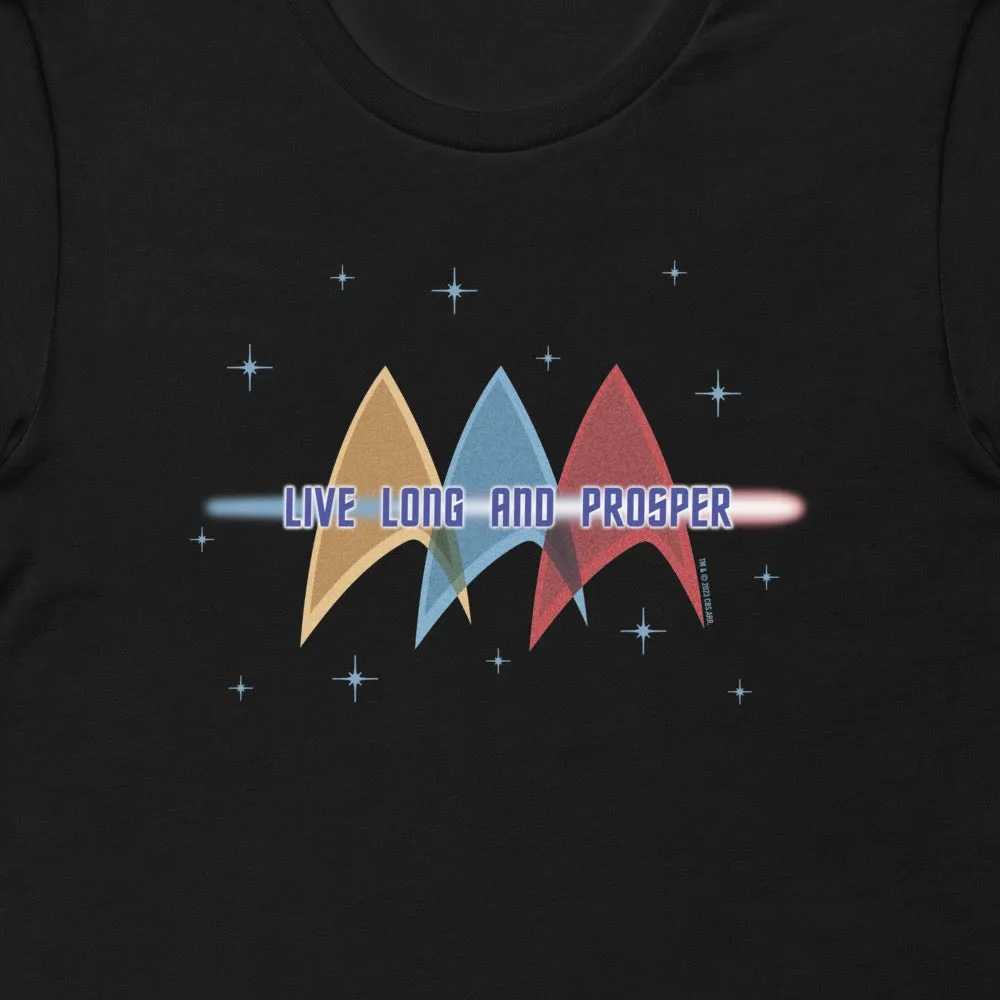 Star Trek: The Original Series Live Long & Prosper Deltas Adult Short Sleeve T-Shirt sold by MTV product image thumbnail 2