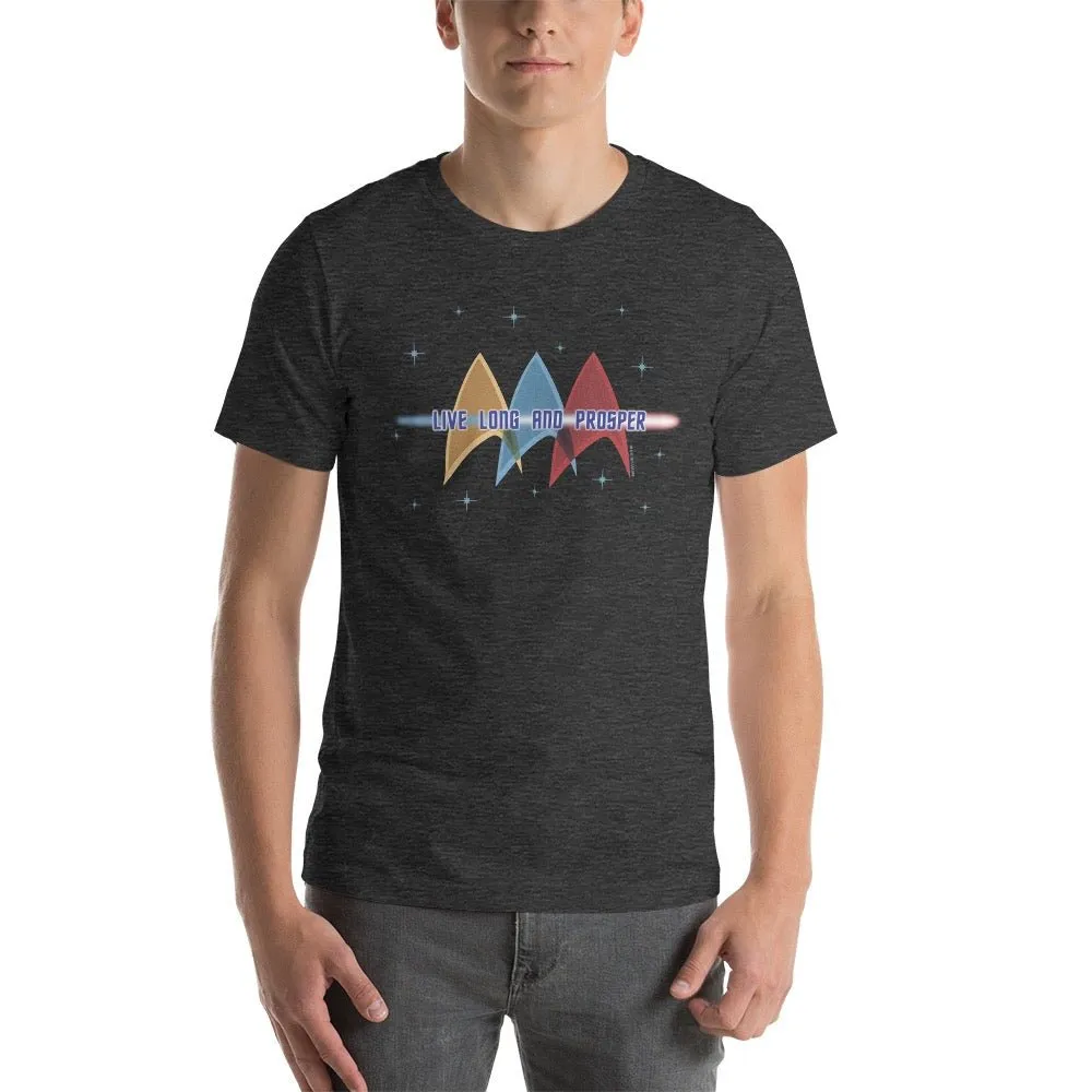 Star Trek: The Original Series Live Long & Prosper Deltas Adult Short Sleeve T-Shirt sold by MTV product image thumbnail 5