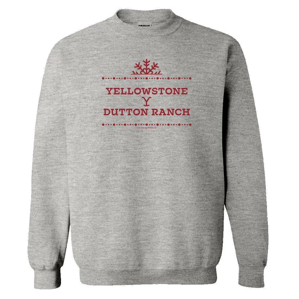 Yellowstone Dutton Ranch Holiday Logo Fleece Crewneck Sweatshirt sold by MTV product image thumbnail 2