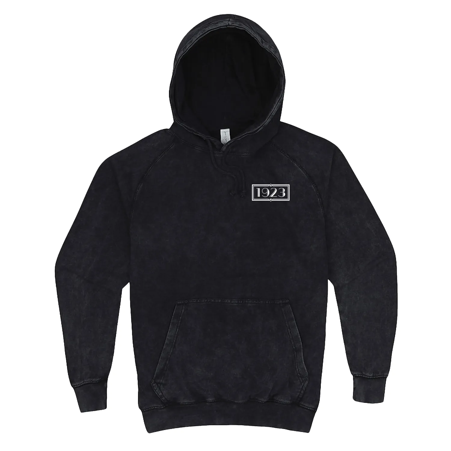 Yellowstone 1923 Logo Left Chest Distressed Hooded Sweatshirt sold by MTV