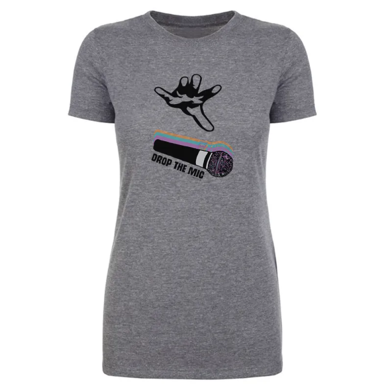 The Late Late Show with James Corden Mic Drop Women's Tri-Blend T-Shirt sold by MTV