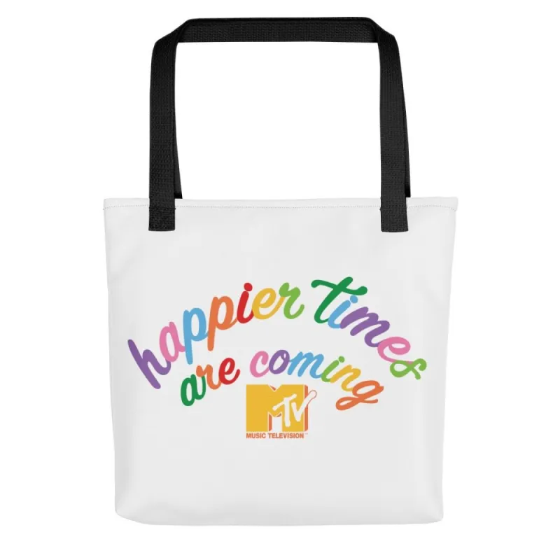MTV Happier Times Are Coming Premium Tote Bag sold by MTV