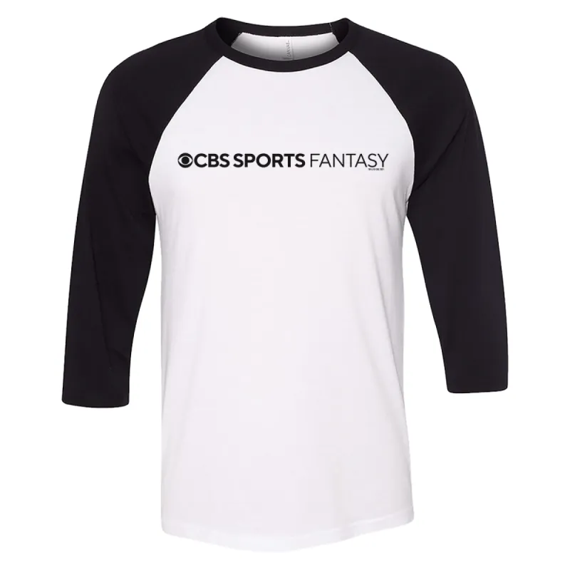CBS Sports Fantasy Logo 3/4 Sleeve Baseball T-Shirt sold by MTV