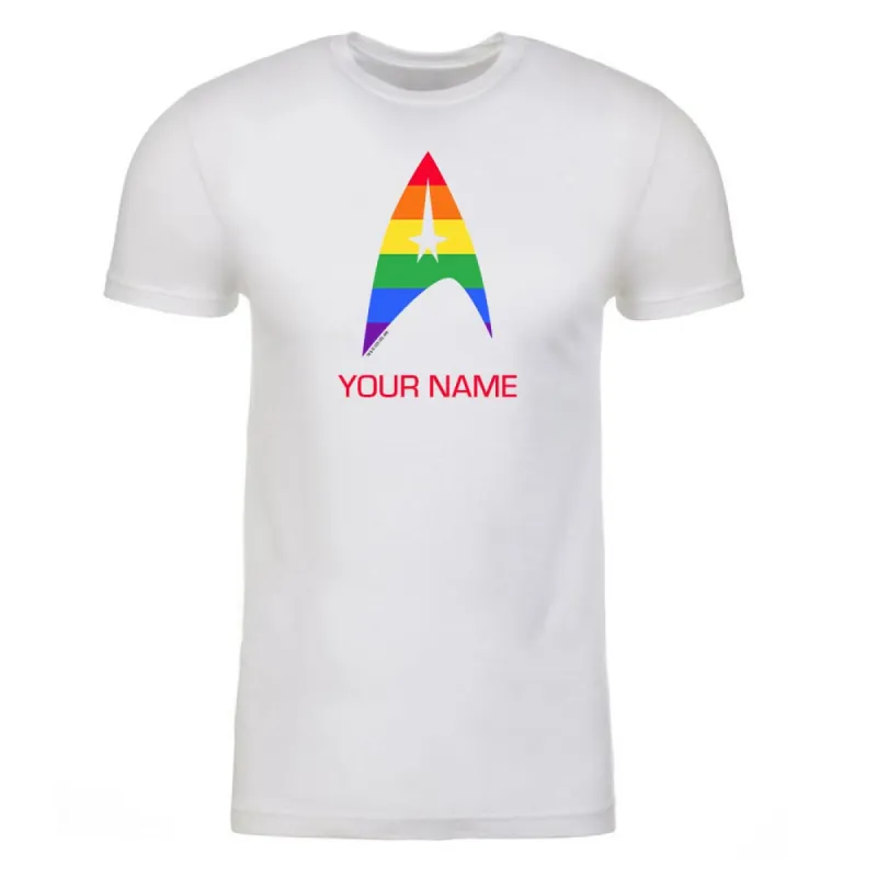 Star Trek: The Original Series Pride Delta Personalized Adult Short Sleeve T-Shirt sold by MTV