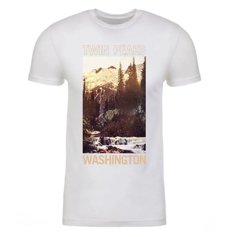 Twin Peaks Picturesque Postcard Adult Short Sleeve T-Shirt sold by MTV