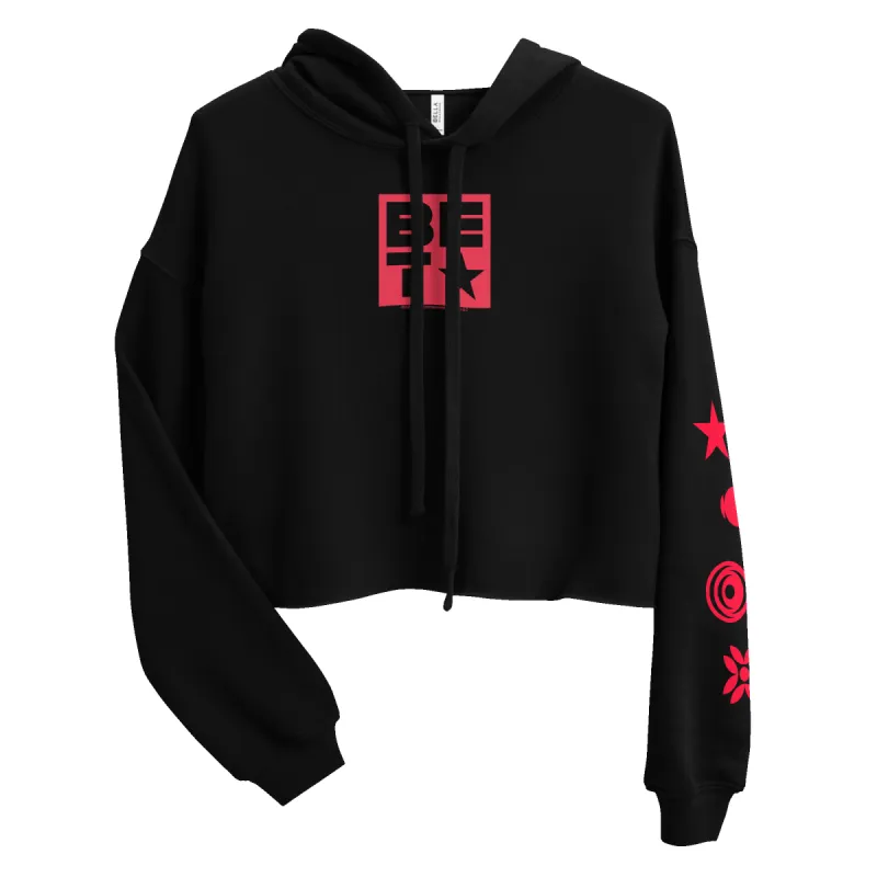 BET Icons Women's Fleece Crop Hooded Sweatshirt sold by MTV