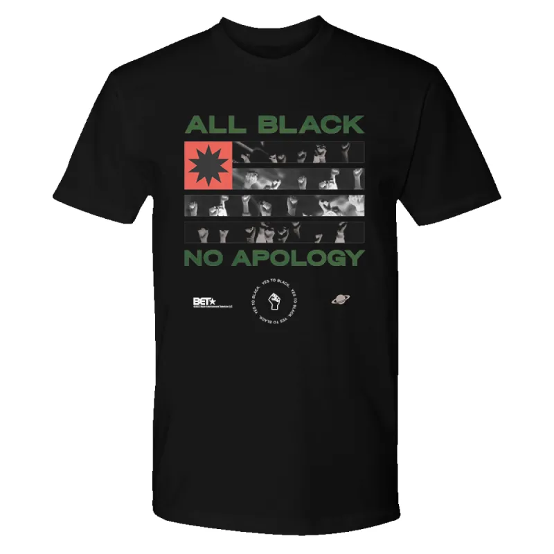 BET All Black Adult Short Sleeve T-Shirt sold by MTV