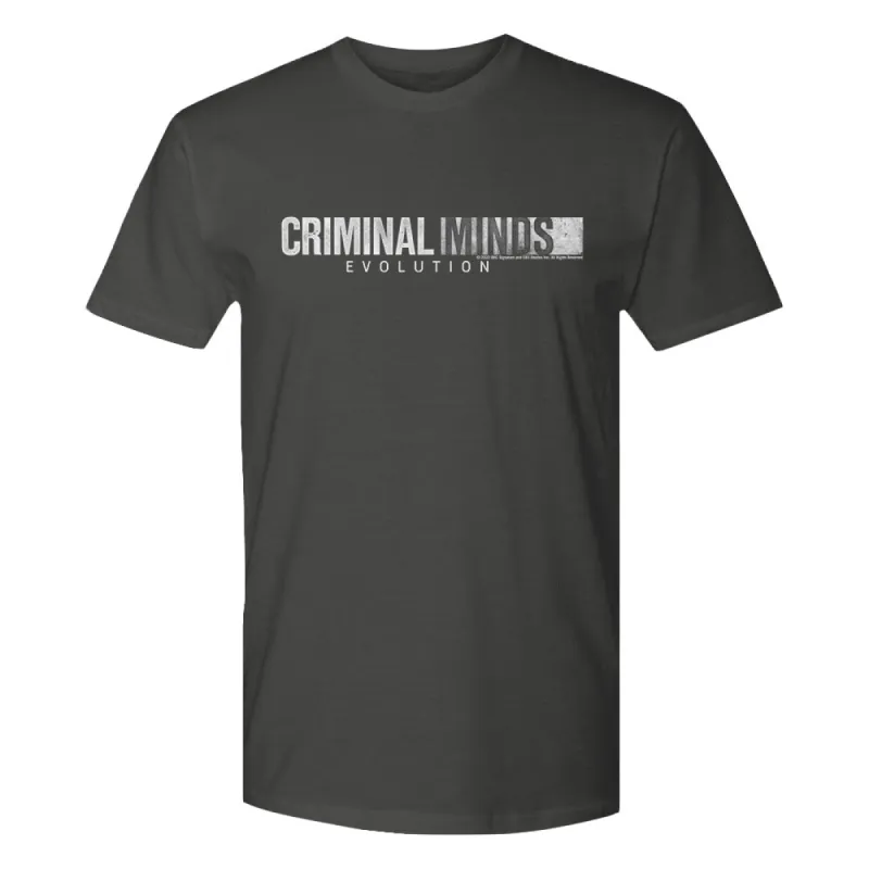 Criminal Minds Evolution Logo Adult Short Sleeve T-Shirt sold by MTV