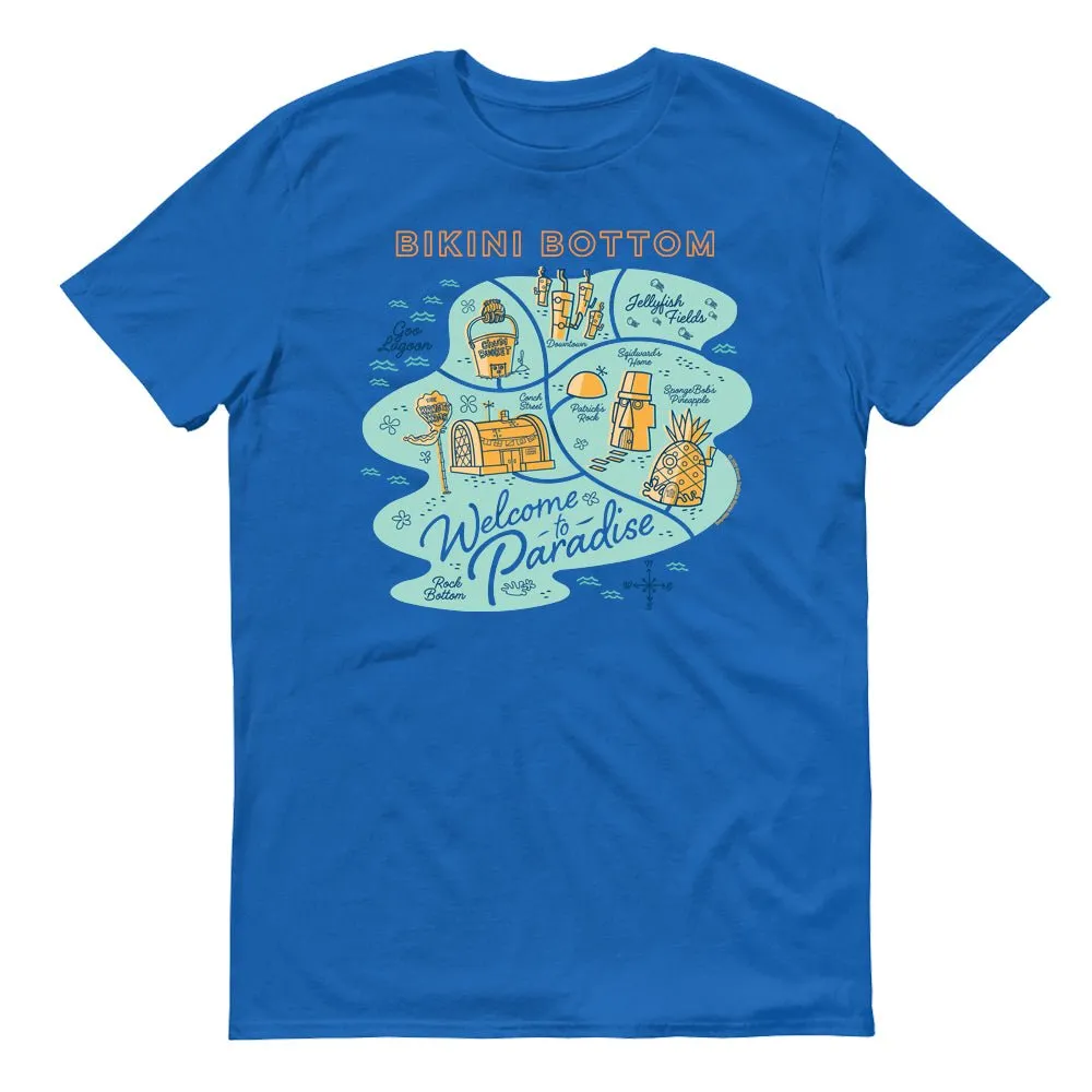 SpongeBob SquarePants Welcome to Paradise Adult Short Sleeve T-Shirt sold by MTV product image thumbnail 5
